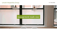 Desktop Screenshot of lincolnhospitalitygroup.com